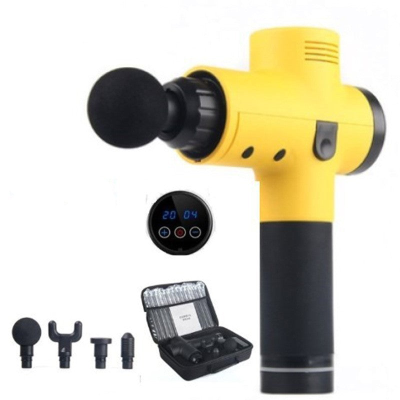 Electric Vibrating Muscle Massager Gun – Quiet, High-Frequency 20-Speed Adjustable Therapy Gun for Deep Tissue Pain Relief & Muscle Recovery