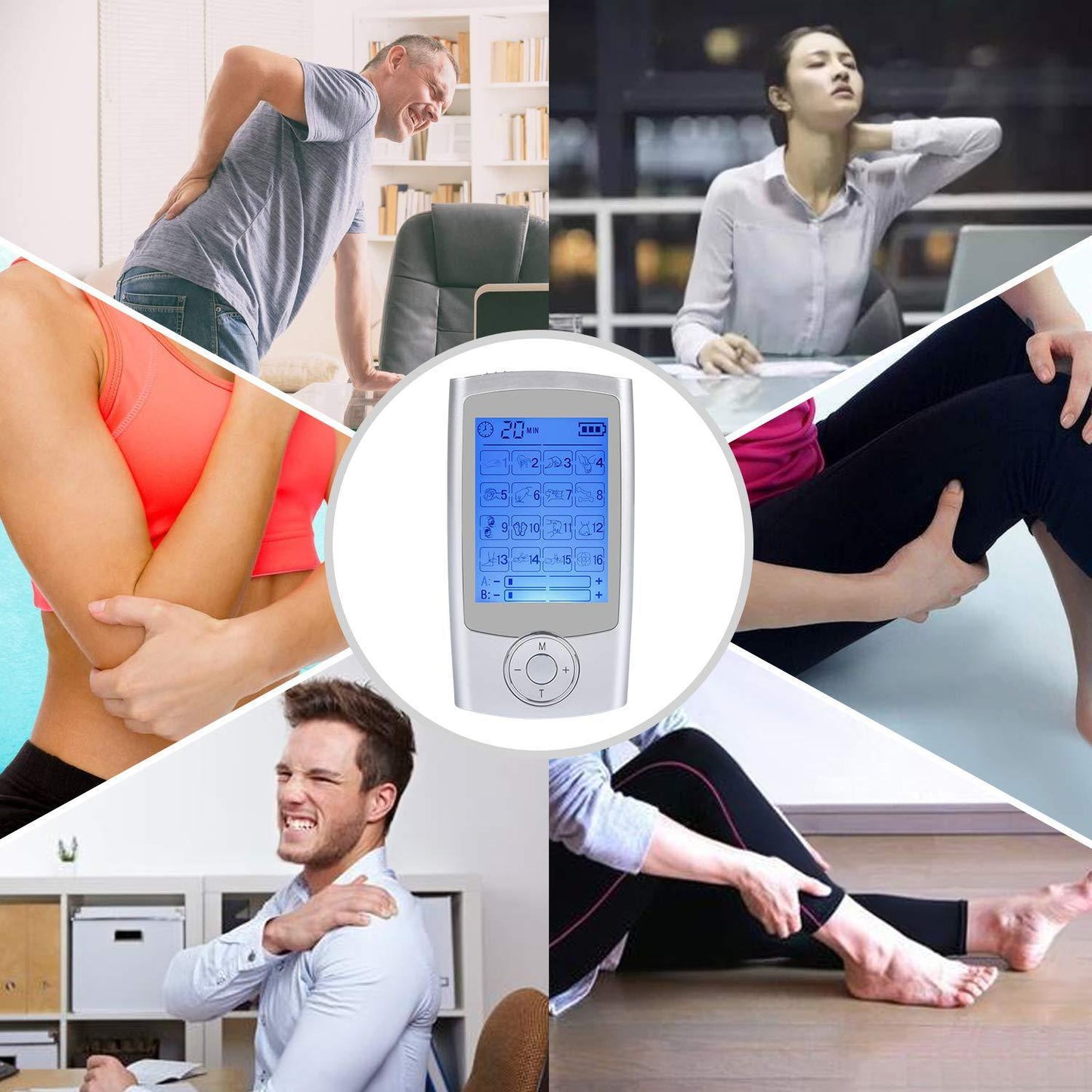 Multifunctional pulse physiotherapy massager