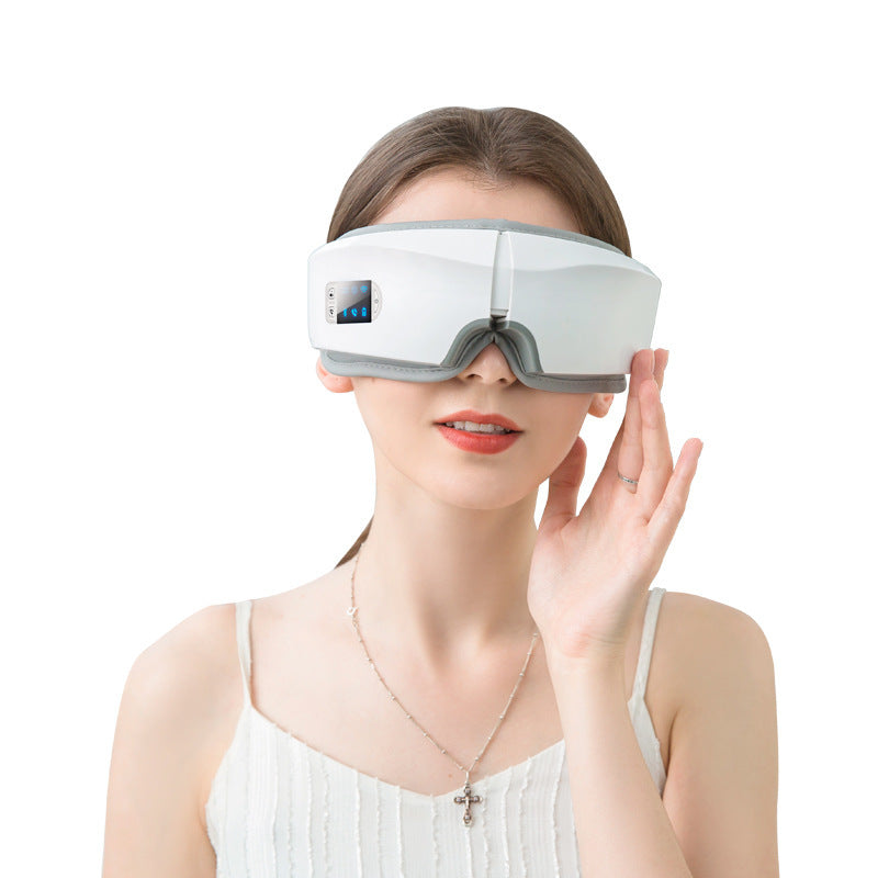 Eye Massager with Heat and Air Pressure – Portable Eye Care Device for Stress Relief, Dark Circles & Puffiness Reduction