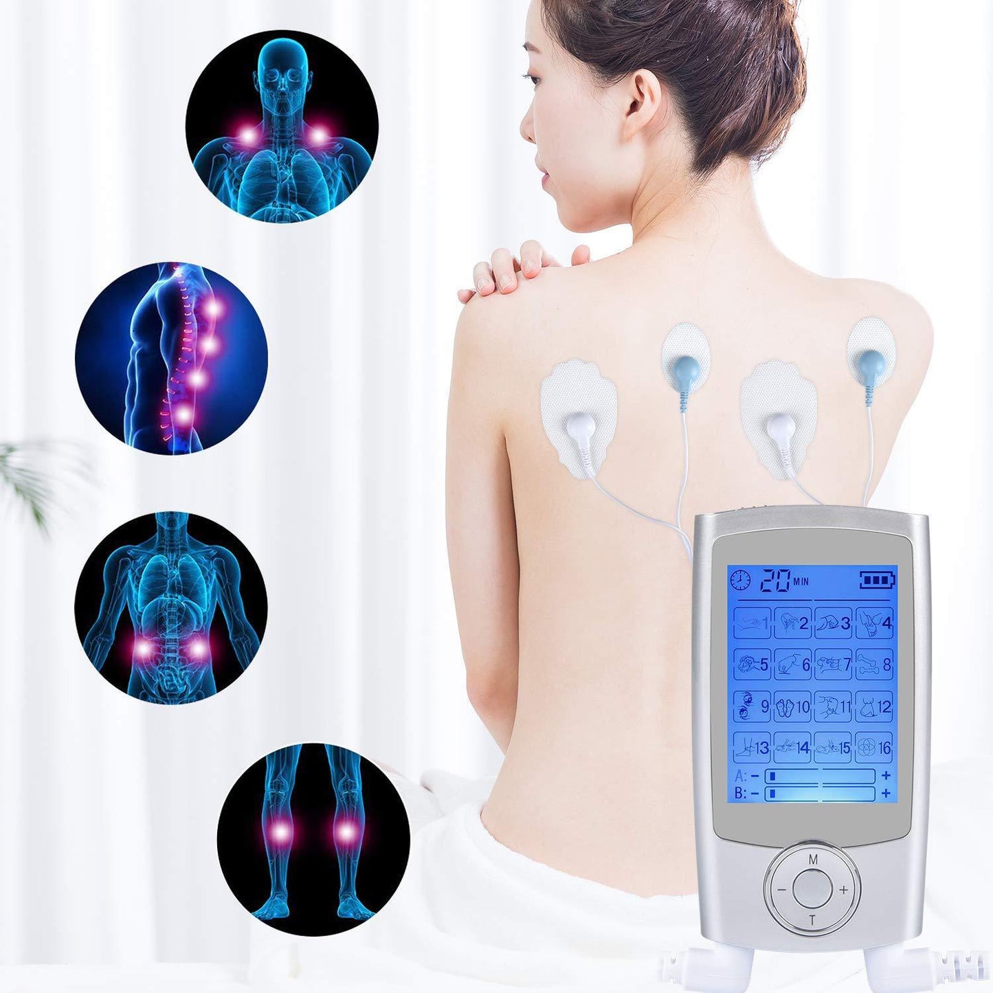 Multifunctional pulse physiotherapy massager