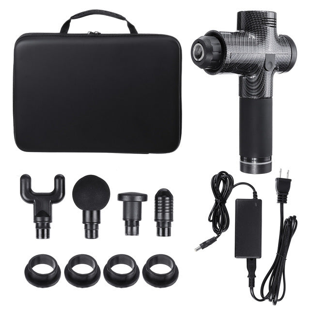 Electric Vibrating Muscle Massager Gun – Quiet, High-Frequency 20-Speed Adjustable Therapy Gun for Deep Tissue Pain Relief & Muscle Recovery