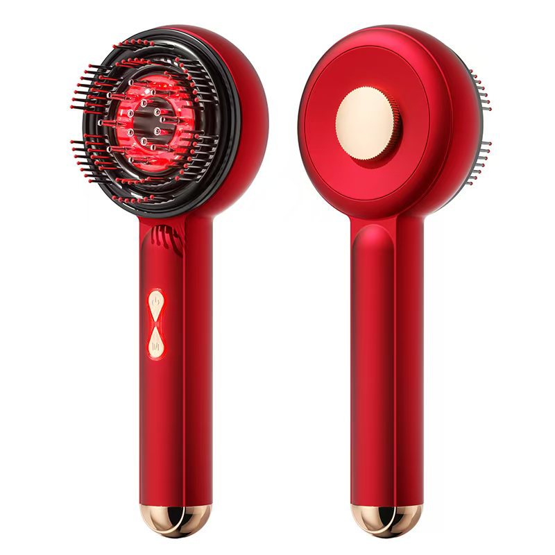 EMS Microcurrent Electric Scalp & Head Massage Comb – Hair Growth & Relaxation Tool