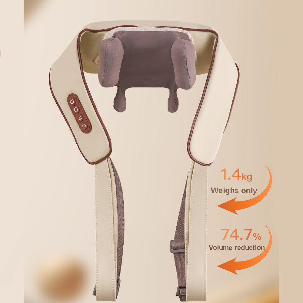 Electric Shoulder, Back & Neck Massager – Shiatsu Kneading Massage with Heat for Pain Relief and Relaxation