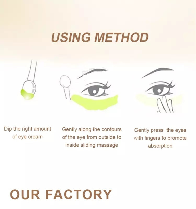 Eye Cream Stick Roller & Metal Spatula – Puff Applicator & Facial Massage Tool